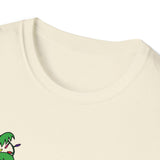 Huntington Beach and Palm Tree Christmas Lights Softstyle T-Shirt Front Design