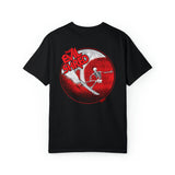 THE EVIL SHRED Halloween Skeleton Surf Garment-Dyed T-shirt