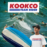 Kookco Team Rider Funny Surf Foam Surfboard Garment-Dyed T-shirt