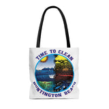 Time to Clean Huntington Beach Oil Spill Tote Bag