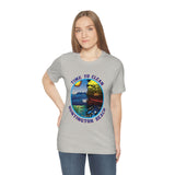 Time to Clean Huntington Beach T Shirt Light Super Soft Cotton Oil Spill Clean Up Design - Light Colors