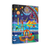 Thoth and Isis - Egyptian Hermetic Visionary Art Canvas Gallery Wrap