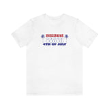4th of July and Palm Trees Super Soft T Shirt Huntington Beach