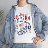 84 Surfing 4th of July Championship Heavy Cotton Unisex T Shirt Huntington Beach