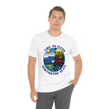 Time to Clean Huntington Beach T Shirt Light Super Soft Cotton Oil Spill Clean Up Design - Light Colors