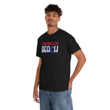 Red White and Blue Huntington Beach Wave Heavy Cotton Unisex T Shirt