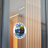 Time to Clean Huntington Beach Oil Spill Design Round Vinyl Stickers