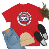 Huntington Beach Patriotic Bus Heavy Cotton Unisex T Shirt