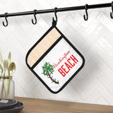 Huntington Beach Christmas Palm Pot Holder with Pocket