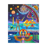 Thoth and Isis - Egyptian Hermetic Visionary Art Canvas Gallery Wrap