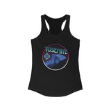 Yosemite Half Dome Sacred Geometry Women's Ideal Racerback Tank Blue Pink and Purple