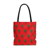 Christmas Light Palm Tree Tote Bag