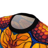 Trippy Red Yellow Orange Blue All Over Print T Shirt -  Psychedelic clothes, Raver clothing Sacred Geometry