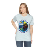 Time to Clean Huntington Beach T Shirt Light Super Soft Cotton Oil Spill Clean Up Design - Light Colors