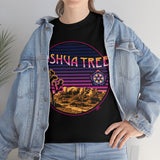 Joshua Tree State Park Psychedelic Trippy Sacred Geometry Seed of life Heavy Durable Long Lasting Cotton T Shirt