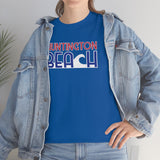 Red White and Blue Huntington Beach Wave Heavy Cotton Unisex T Shirt