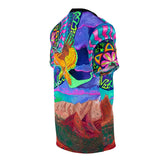 Sedona Thunderbird Hawk All Over Print T Shirt -  Psychedelic clothes, Raver, Sun, Visionary Sacred Geometry Gifts