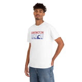 Red White and Blue Huntington Beach Wave Heavy Cotton Unisex T Shirt