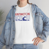 Red White and Blue Huntington Beach Wave Heavy Cotton Unisex T Shirt