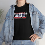 4th of July and Palm Trees Heavy Cotton Unisex T Shirt Huntington Beach