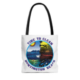 Time to Clean Huntington Beach Oil Spill Tote Bag