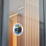 Time to Clean Huntington Beach Oil Spill Design Round Vinyl Stickers