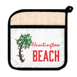 Huntington Beach Christmas Palm Pot Holder with Pocket