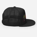 Palms Trees and Red HB in Christmas Lights Trucker Cap