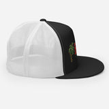 Palms Trees and Red HB in Christmas Lights Trucker Cap