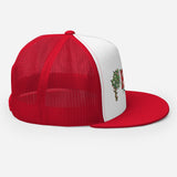 Palms Trees and Red HB in Christmas Lights Trucker Cap