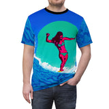 Surfer Girl Trippy Pier All Over Print T Shirt -  Psychedelic clothes, Gifts for Surfers