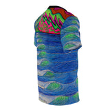 Trippy Wave psychedelic All Over Print T Shirt Perfect Wave gift for surfers ocean lovers