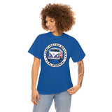 Huntington Beach Patriotic Bus Heavy Cotton Unisex T Shirt