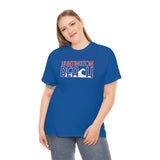 Red White and Blue Huntington Beach Wave Heavy Cotton Unisex T Shirt