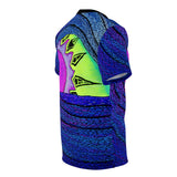 Blue & Purple Trippy Ocean Wave All Over Print T Shirt -  Psychedelic clothes, Raver clothing, Shirts for surfers