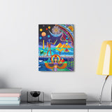 Thoth and Isis - Egyptian Hermetic Visionary Art Canvas Gallery Wrap