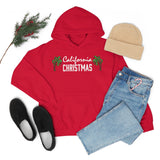 California Christmas Palm Tree Unisex Heavy Hooded Sweatshirt