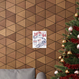 84 Surfing 4th of July Championship Huntington Beach Patriotic Premium Matte Poster