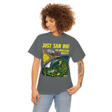 Just San No - T Shirt Heavy Thick Cotton Durable Long NO NUKES environmental anti-nuclear San Onofre State Beach Clemente