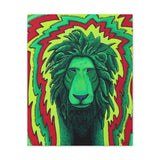Rasta Lion Reggae Wall Art Canvas Gallery Wrap Print Green Yellow Red Eclectic Home Decor
