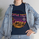 Joshua Tree State Park Psychedelic Trippy Sacred Geometry Seed of life Heavy Durable Long Lasting Cotton T Shirt