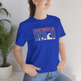 Red White and Blue Huntington Beach Wave Super Soft Unisex T Shirt
