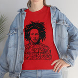 Bob Marley One Love Reggae Heavy Durable Long Cotton Unisex Red and Black T Shirt