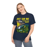 Just San No - T Shirt Heavy Thick Cotton Durable Long NO NUKES environmental anti-nuclear San Onofre State Beach Clemente