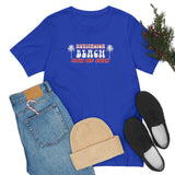 4th of July and Palm Trees Super Soft T Shirt Huntington Beach
