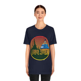 Big Sur Sunset T Shirt Light Super Soft Cotton Seed of Life Sacred Geometry Waves and Surf Art