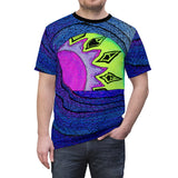 Blue & Purple Trippy Ocean Wave All Over Print T Shirt -  Psychedelic clothes, Raver clothing, Shirts for surfers