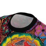 Fibonacci Spiral Art All Over Print T Shirt - Spiritual Sacred Geometry Shirt, Psychedelic clothes, Raver clothing,