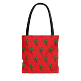 Christmas Light Palm Tree Tote Bag