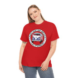 Huntington Beach Patriotic Bus Heavy Cotton Unisex T Shirt